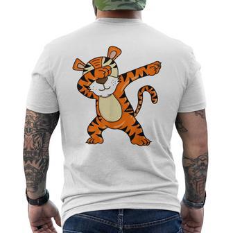 Dabbing Tiger Boys Tiger Dab T-Shirt mit Rückendruck - Geschenkecke