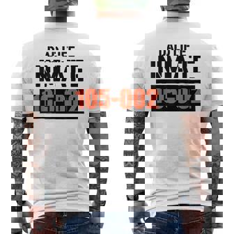 Dad Life Prisoner Inmate County Jail Halloween Costume Men's T-shirt Back Print - Thegiftio