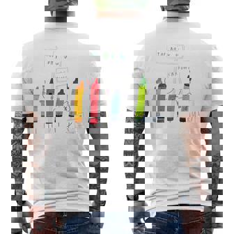 The Day The Crayons Quit Birthday Decorations Men's T-shirt Back Print | Mazezy