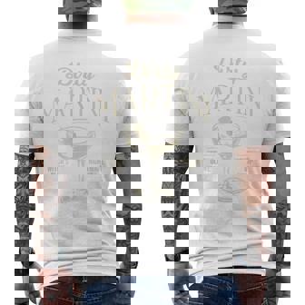 Dirty Martini Costume Cute Cocktail Halloween Party Men's T-shirt Back Print - Thegiftio UK