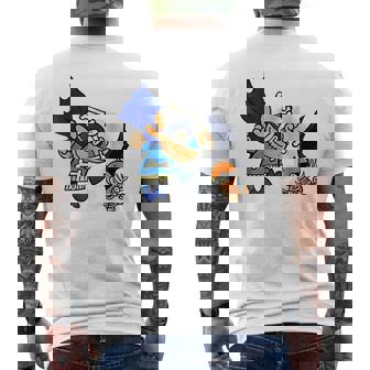 Dog and Cat Essentials kid Men's Back Print T-Shirt - Monsterry