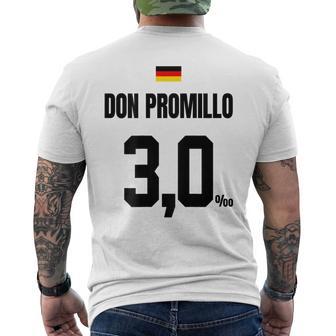 Don Promillo Sauftrikot X Malle Party Trikot Deutschland T-Shirt mit Rückendruck - Geschenkecke