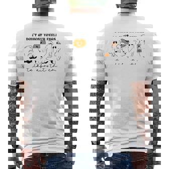 Don't Ghost Your Feelings Inspirational Therapy Psychologist Men's T-shirt Back Print | Mazezy