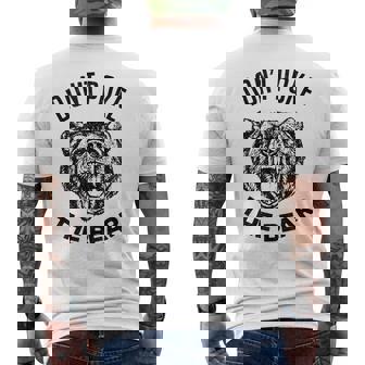 Don't Poke The Bear Bear Spirit Animal Lover Men's T-shirt Back Print - Monsterry
