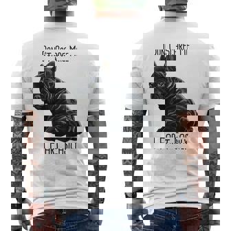 Don't Scare Me I Fart Easily French Bulldog Funny Dog Men's Back Print T-Shirt - Monsterry