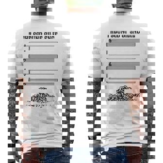 El Sonido Del Silencio Divertido Regalo Musical Camiseta Hombre Estampado Espalda - Regaloses