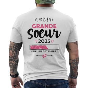 Enfant Bientot Grande Soeur 2025 Future Grande Soeur Grossesse T-shirt imprimé au dos - Cadeauxyz