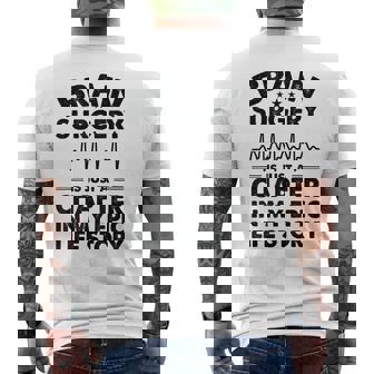 Epic Life Brain Cancer Survivor Brain Surgery Men's T-shirt Back Print - Thegiftio UK