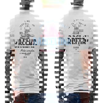 España Retro Estilointage Barcelona Camiseta Hombre Estampado Espalda - Regaloses