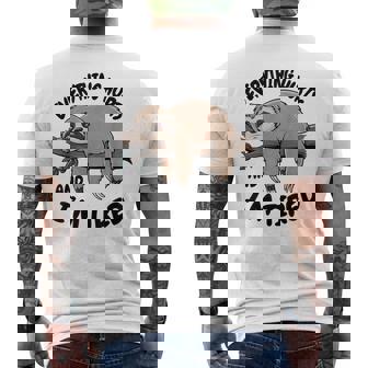 Everything Hurts And I’M Tired Animal Workout Gym Men's T-shirt Back Print - Monsterry