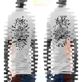 Expect Nothing Appreciate Everything Spiritual Lotus Yoga Men's T-shirt Back Print - Thegiftio