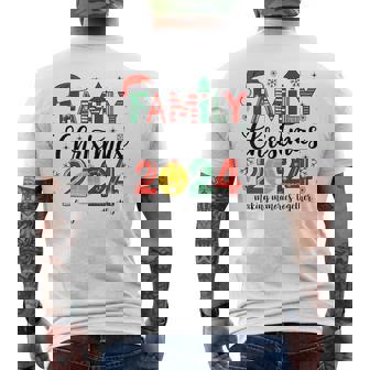 Family Christmas 2024 Matching Outfit Xmas Squad Santa Elf Men's T-shirt Back Print | Mazezy