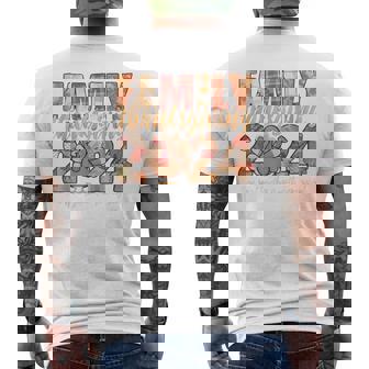 Family Thanksgiving 2024 Crew Turkey Group Matching Men's T-shirt Back Print - Thegiftio UK