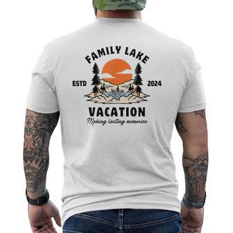 Family Vacation 2024 Lake Trip Summer Squad Family Reunion Men's T-shirt Back Print - Monsterry