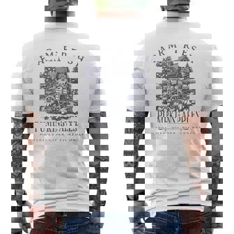 Farm Fresh Pumpkins And Apples Hayrides Cider Picked Daily Men's T-shirt Back Print | Mazezy