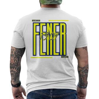 Fb Fener 1907 Kadiköy Istanbul Blue T-Shirt mit Rückendruck - Geschenkecke