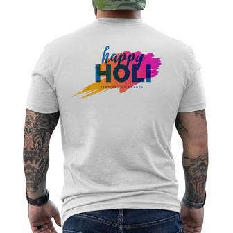 Festival Of Colors Happy Holi T-Shirt mit Rückendruck - Seseable