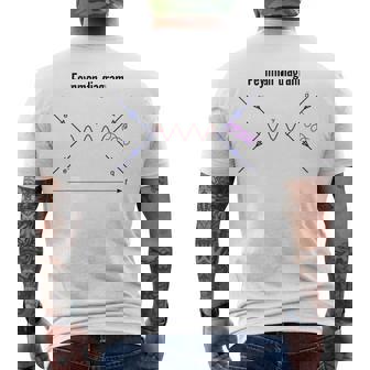 Feynman Diagrama Física Quantum Fields Física Camiseta Hombre Estampado Espalda - Regaloses