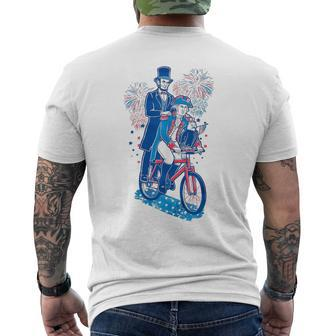 Free Ride President 4Th Of July Men's T-shirt Back Print - Monsterry DE