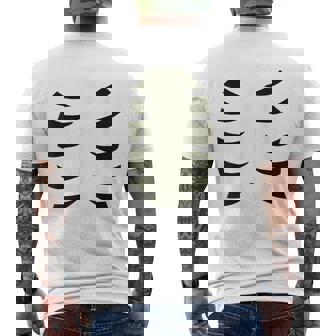 Lazy Diy Tiger Belly Costume For Halloween Party Men's T-shirt Back Print - Thegiftio UK