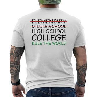 School Graduation Hilarious Middle School Memories Men's T-shirt Back Print - Monsterry AU