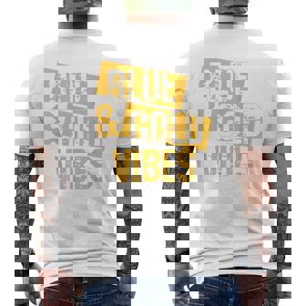 On Gameday Football We Wear Blue And Gold School Spirit Men's T-shirt Back Print - Thegiftio UK