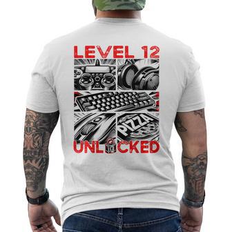 Geburtstag Level 12 Freigeschaltet Gaming & Zocker T-Shirt mit Rückendruck - Geschenkecke