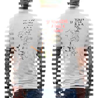 If You Give A Dog A Donut Men's T-shirt Back Print | Seseable UK