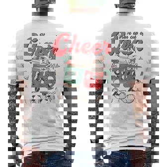 Groovy Have A Cup Of Cheer Hot Cocoa Christmas Men's Back Print T-Shirt - Monsterry