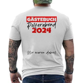 Guest Book For Signing 2024 T-Shirt mit Rückendruck - Geschenkecke