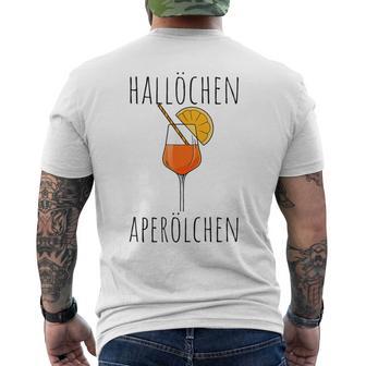 Hallöchen Aperölchen Summer Drinks Aperitif Spritz T-Shirt mit Rückendruck - Geschenkecke