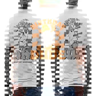 Halloween Ghost October Birthday For Boys Birthday Dude Men's T-shirt Back Print - Thegiftio