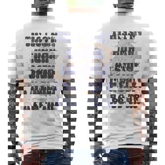 Halloween This Is My Human Costume I'm Really A Pop Tart Men's T-shirt Back Print - Thegiftio UK