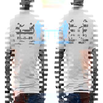 Hamilton Burr Beer Pong 4Th Of July Hamilton Men's T-shirt Back Print - Monsterry