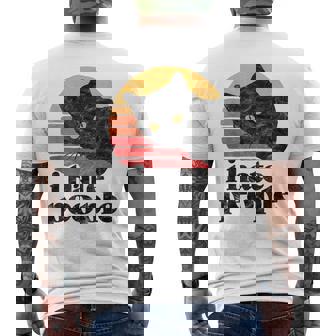 I Hate People intage Style Cat Retro Distressed T-shirt da uomo con stampa posteriore - Novitaregali