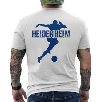 Heidenheim Football Fan Red T-Shirt mit Rückendruck - Geschenkecke