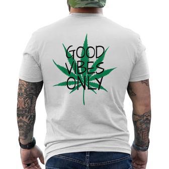 Hemp Leaf Cannabis Marijuana Kiffen Hemp S T-Shirt mit Rückendruck - Seseable