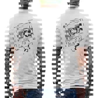 Hip Hop Rap Mixtape Cassette Dj Rétro Années 90 T-shirt imprimé au dos - Cadeauxyz