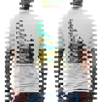 Hollister Idaho State Outdoor Nature Graphic Men's T-shirt Back Print - Thegiftio