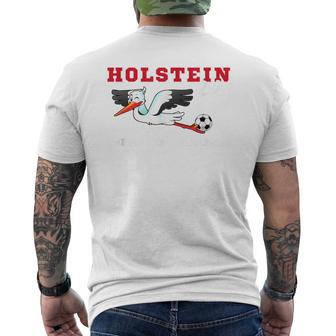 Holstein Stolle Football Kicken Fan Kiel Stadium Blue Blue T-Shirt mit Rückendruck - Seseable