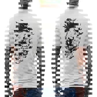 Horror Punk Zombie Mohawk Tank Top Men's Back Print T-Shirt - Monsterry