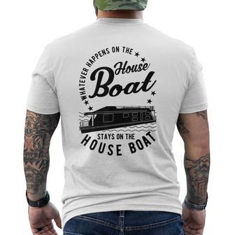 Houseboat Was Auch Immer Auf Dem Hausboat Was Auch Immer Gray S T-Shirt mit Rückendruck - Seseable