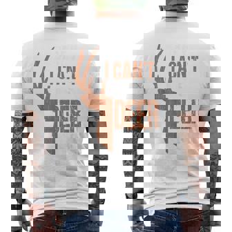 Hunting Dad Sorry I Cant Its Deer Season Hunter Men's T-shirt Back Print - Thegiftio UK