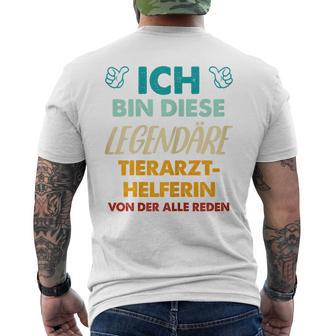 Ich Bin Diese Legendäre Tierarzthelferin T-Shirt mit Rückendruck - Geschenkecke