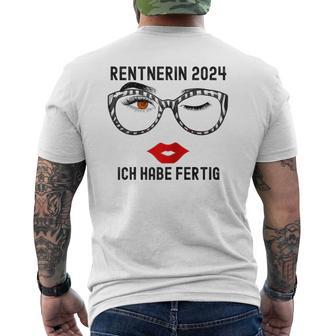 Ich Habe Fertig Rente 2024 T-Shirt mit Rückendruck - Geschenkecke