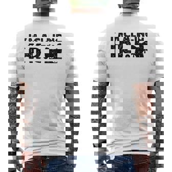 I'm Calling HR Cat Peeking Vintage Men's Back Print T-Shirt - Monsterry