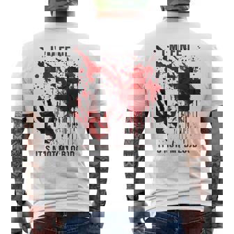 I'm Fine It's Not My Blood Bloody Blood Stained Men's T-shirt Back Print - Thegiftio UK