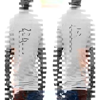 I'm Flagging Surrender White Flag Men's T-shirt Back Print - Thegiftio