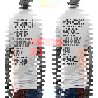 Its Me Hi Im The Birthday Boy Its Me Birthday Party Men's T-shirt Back Print - Thegiftio UK