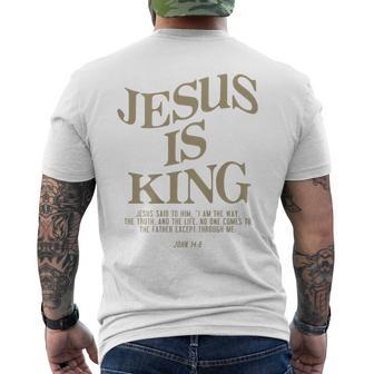 Jesus Is King Jesus John 14 T-Shirt mit Rückendruck - Seseable